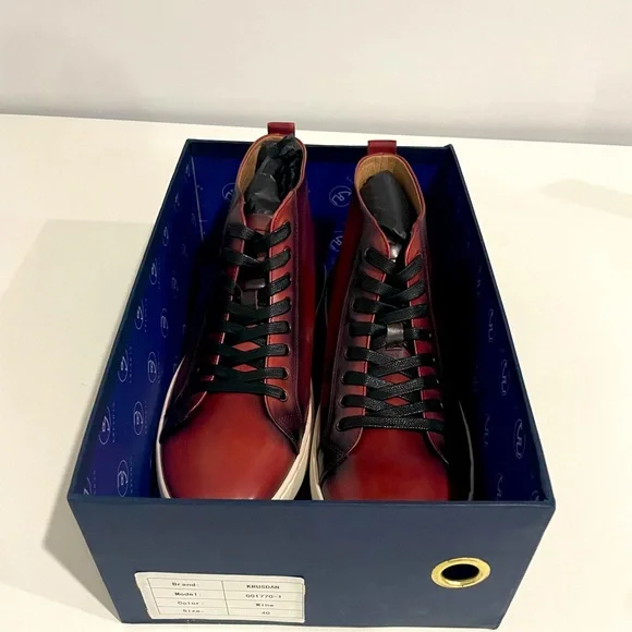 Krusdan | Shoes | Burgundy Mens Shoes Size 7 Brand New In  display picture 2